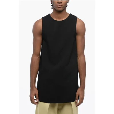 Back Zipped Viscose Tank Top