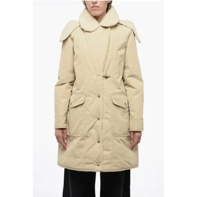 Pile-Borg Paded Parka with Hanger Detail