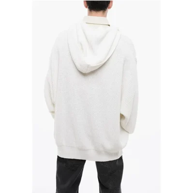 MM6 Cotton Knit Printed Hoodie