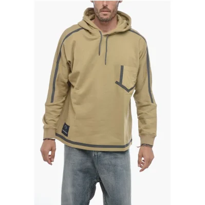 WHITE MOUNTAINEERING Brushed Cotton Hoodie with Breast Pocke