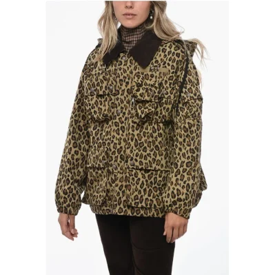 Utility Jacket with Animalier Pattern