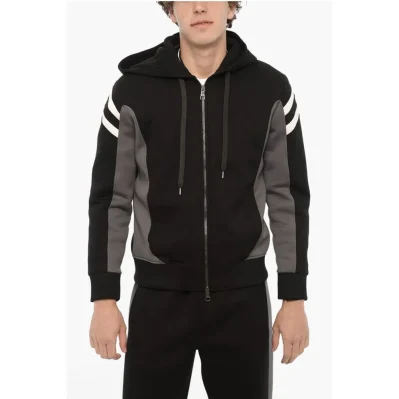 Neoprene Slim Fit MODERNIST Sweatshirt with Zip Closure