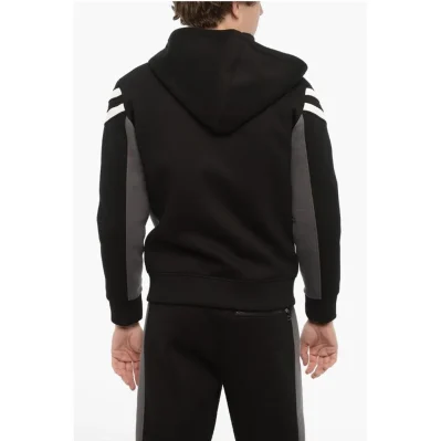 Neoprene Slim Fit MODERNIST Sweatshirt with Zip Closure