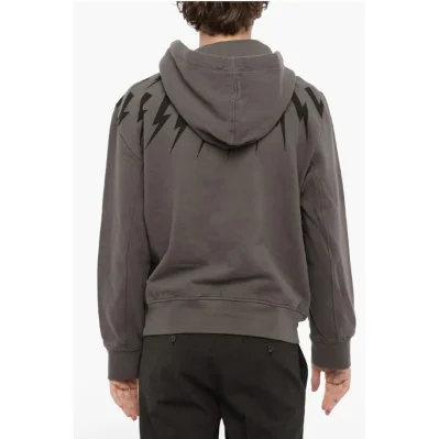 Easy Fit hoodie With ThunderBolt Print