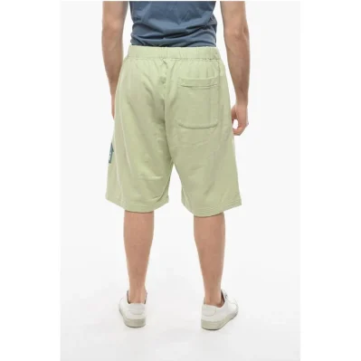 Drawstringed Shorts with Graphic Print