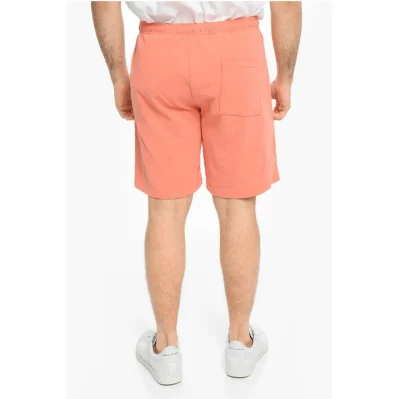 Drawstring Waist 3 Pockets Cotton Shorts