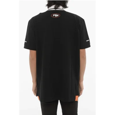Pique Cotton INFLUENCER 3-Buttons Polo Shirt with Maxi Embro