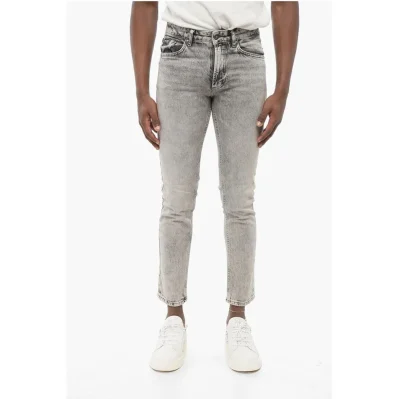 JEANS COUTURE Stone Washed Skinny Fit Denims 14cm