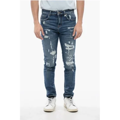 Distressed Effect SKY Skinny Fit Jeans 15 cm