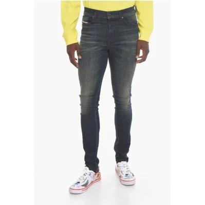 D-AMNY High-waisted Denims with Skinny-fit 16cm