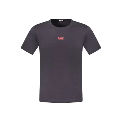 Blue Cotton Men T-Shirt