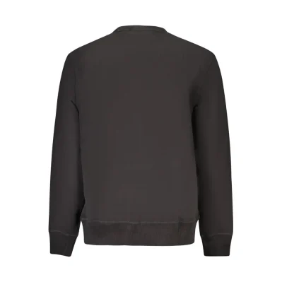 Black Cotton Men Sweater