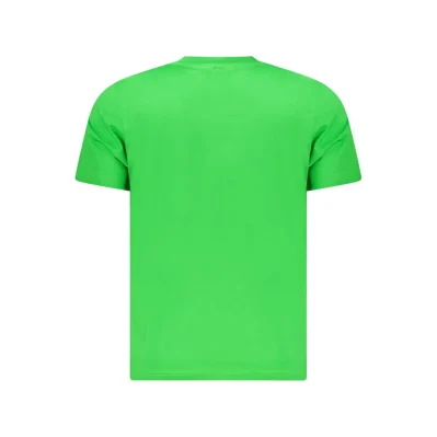 Green Cotton Men T-Shirt