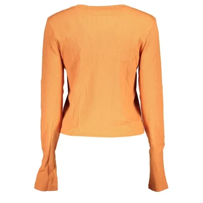 Orange Cotton Tops & T-Shirt