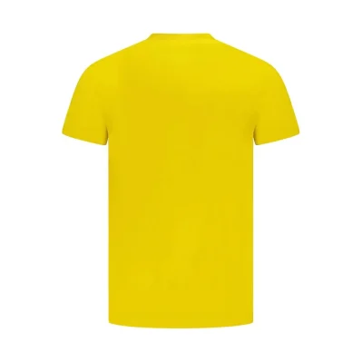 Yellow Cotton Men T-Shirt