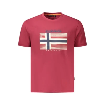 Red Cotton Men T-Shirt