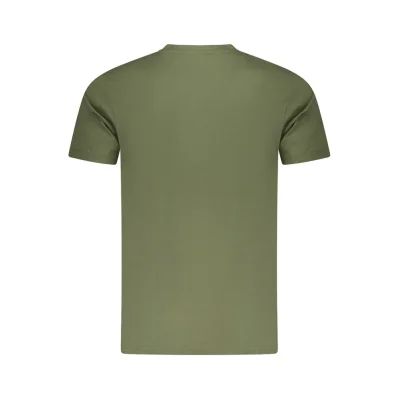 Green Cotton Men T-Shirt