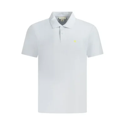 Light Blue Cotton Men Polo Shirt