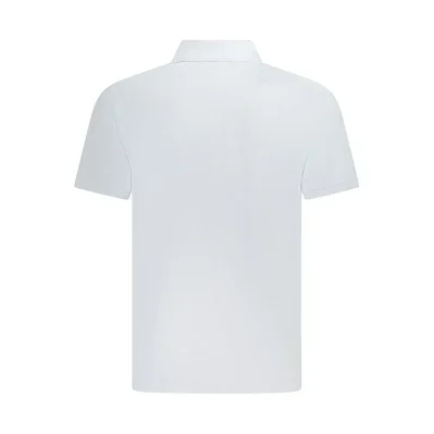 Light Blue Cotton Men Polo Shirt