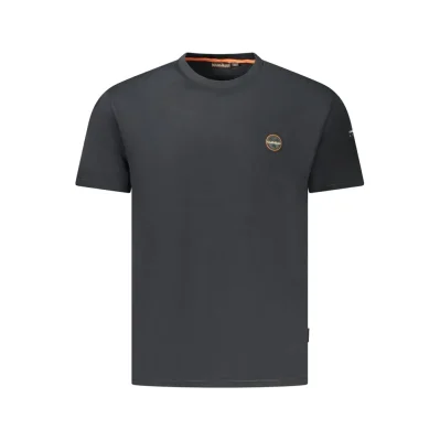 Black Cotton Men T-Shirt