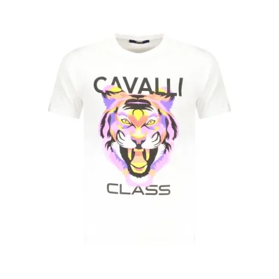 White Cotton Men T-Shirt