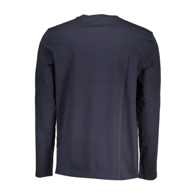 Blue Cotton Men T-Shirt