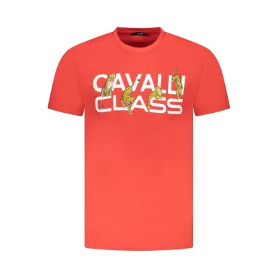 Red Cotton Men T-Shirt