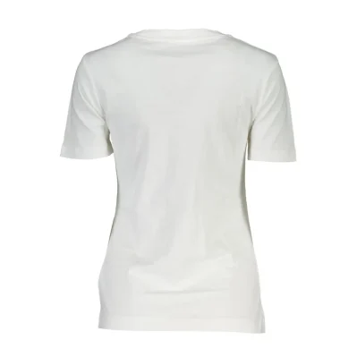 White Cotton Women TShirt