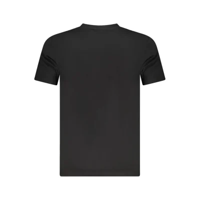 Black Cotton Men T-Shirt
