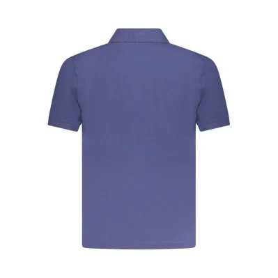 Blue Cotton Polo Shirt