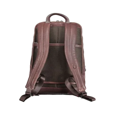 Brown Leather Men Backpack