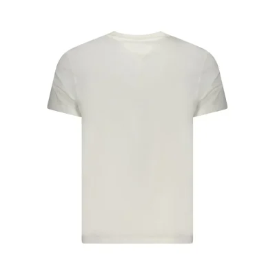 White Cotton Men T-Shirt