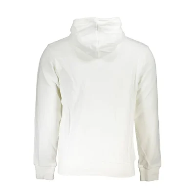 Elegant White Hooded Sweatshirt for Men