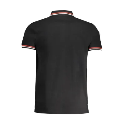 Black Cotton Polo Shirt