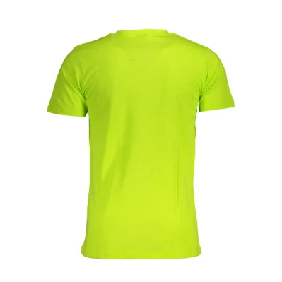 Yellow Cotton Men T-Shirt