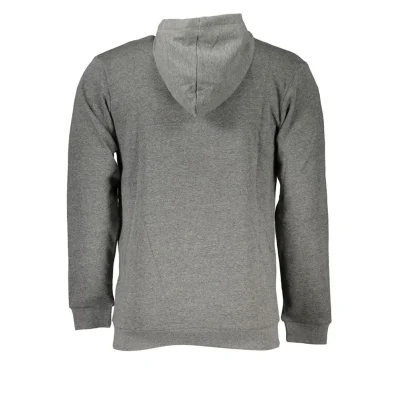 Brown Cotton Men Sweater with Hood