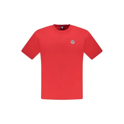 Red Cotton Men T-Shirt