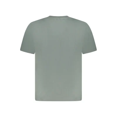 Green Cotton Men T-Shirt