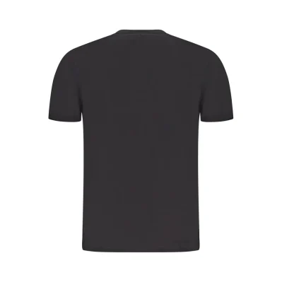 Black Cotton Men T-Shirt