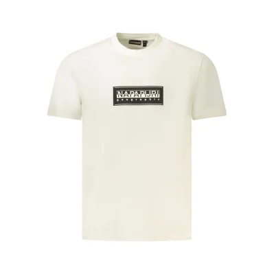 White Cotton Men T-Shirt