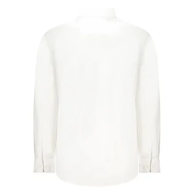 White Cotton Men Shirt