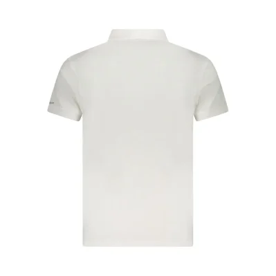 White Cotton Men Polo Shirt