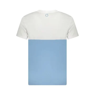 Light Blue Cotton Men T-Shirt