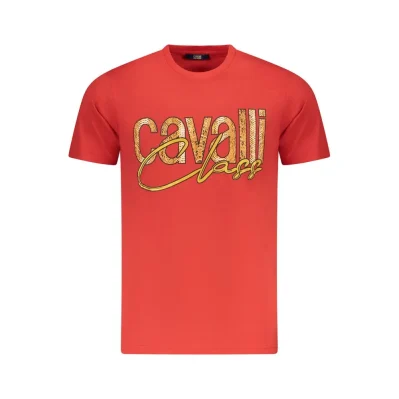 Red Cotton Men T-Shirt