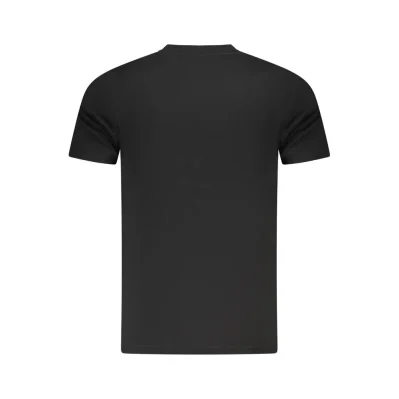Black Cotton Men T-Shirt