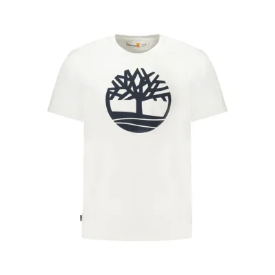 White Cotton Men T-Shirt