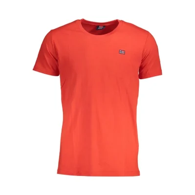 Red Cotton Men T-Shirt