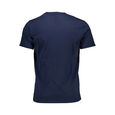 Blue Cotton Men T-Shirt