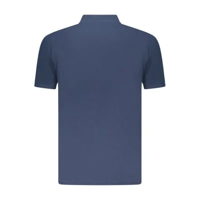 Blue Cotton Mens Polo Shirt