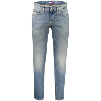 Blue Cotton Slim Men Jeans